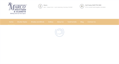 Desktop Screenshot of marcoshutters.com